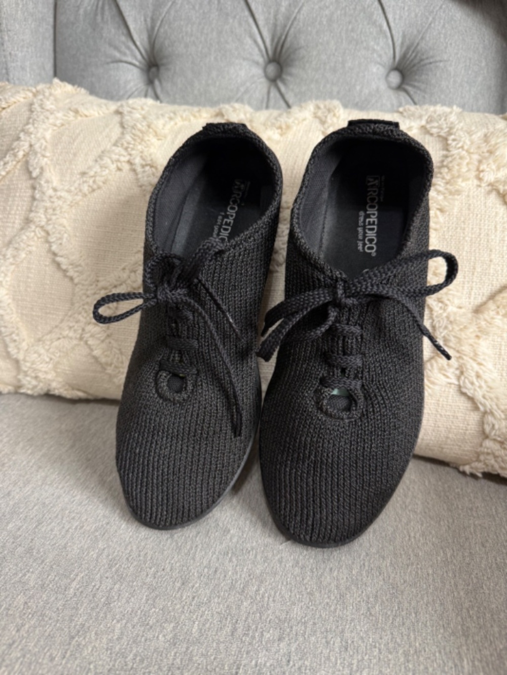 Arcopedico LS Black Knit Comfort Walking Shoes Women’s EU 40 US 8-9 Disney Feet